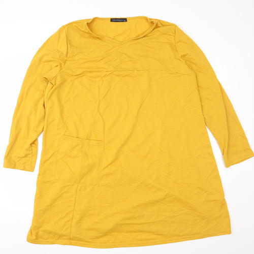 Zanzea Womens Orange  Jersey A-Line