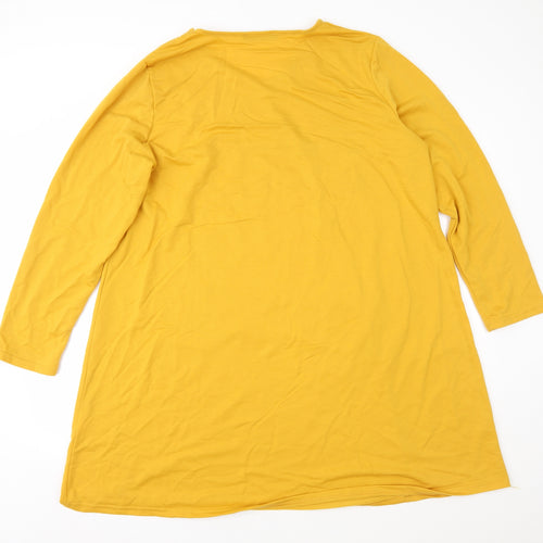 Zanzea Womens Orange  Jersey A-Line