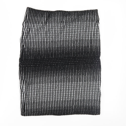 A&G Womens Black Geometric  Straight & Pencil Skirt Size 12