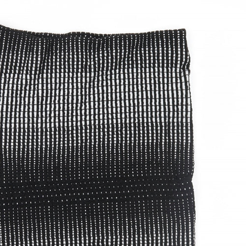 A&G Womens Black Geometric  Straight & Pencil Skirt Size 12