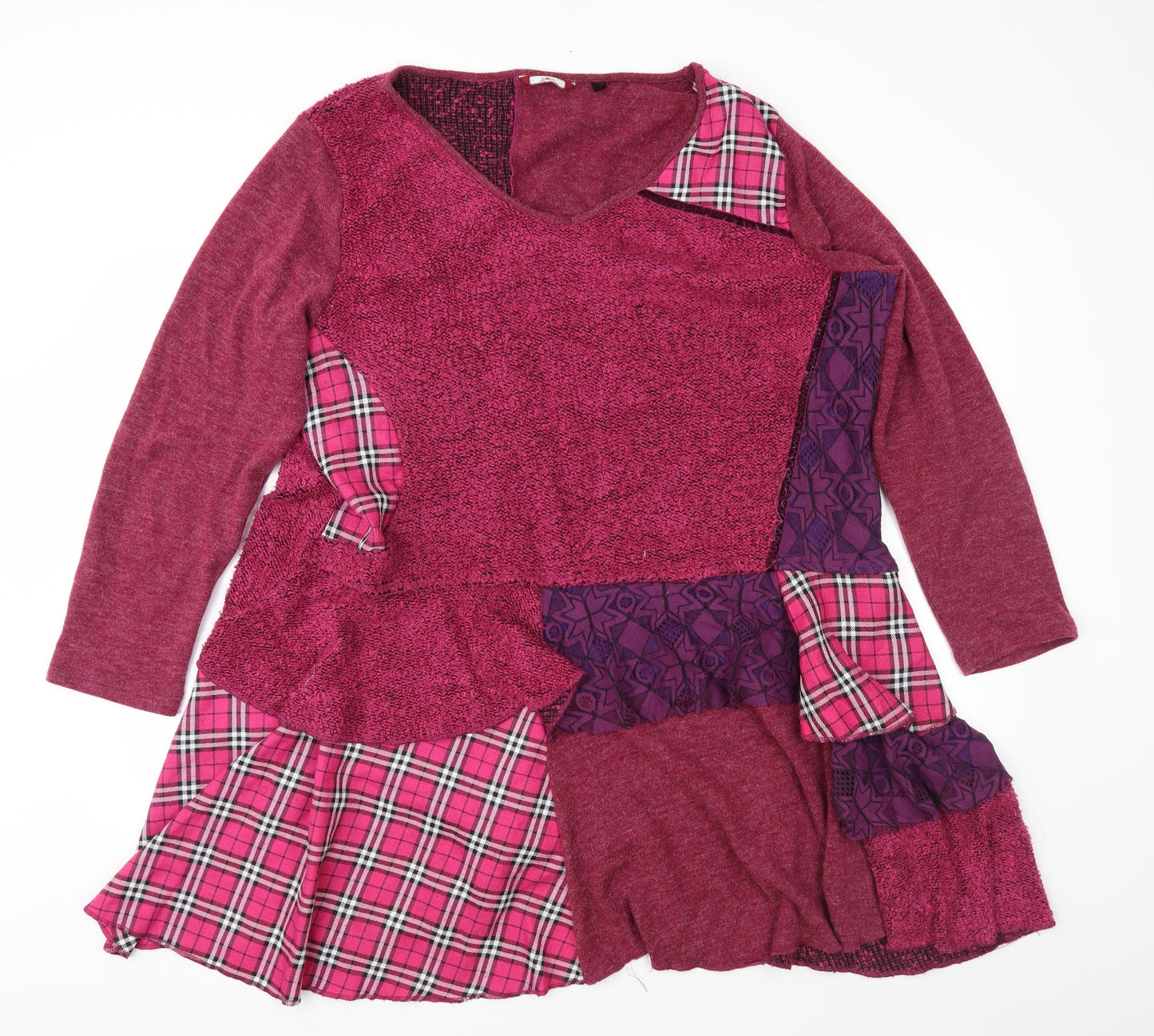 Joe Browns Womens Pink Geometric  Fit & Flare  Size 22