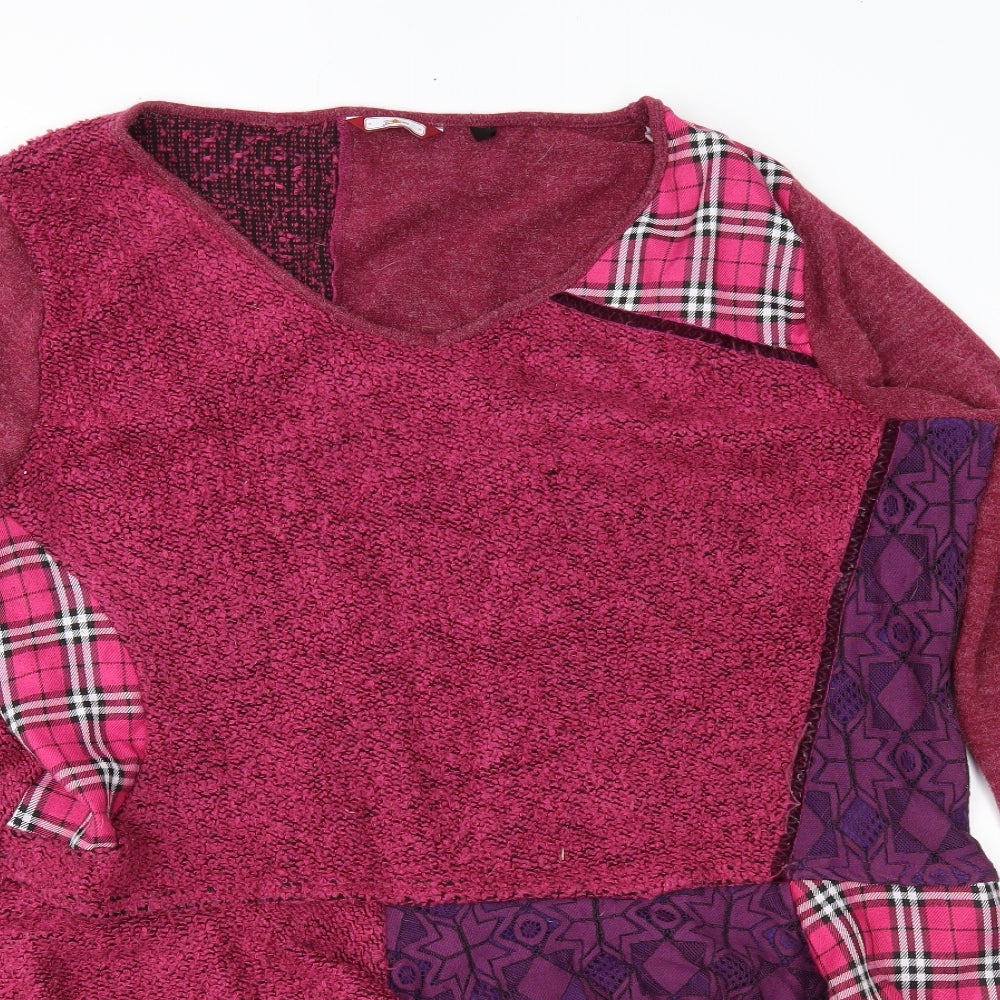 Joe Browns Womens Pink Geometric  Fit & Flare  Size 22