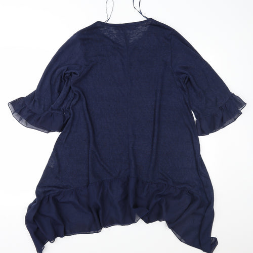 QED London Womens Blue  Knit Pullover Jumper Size S