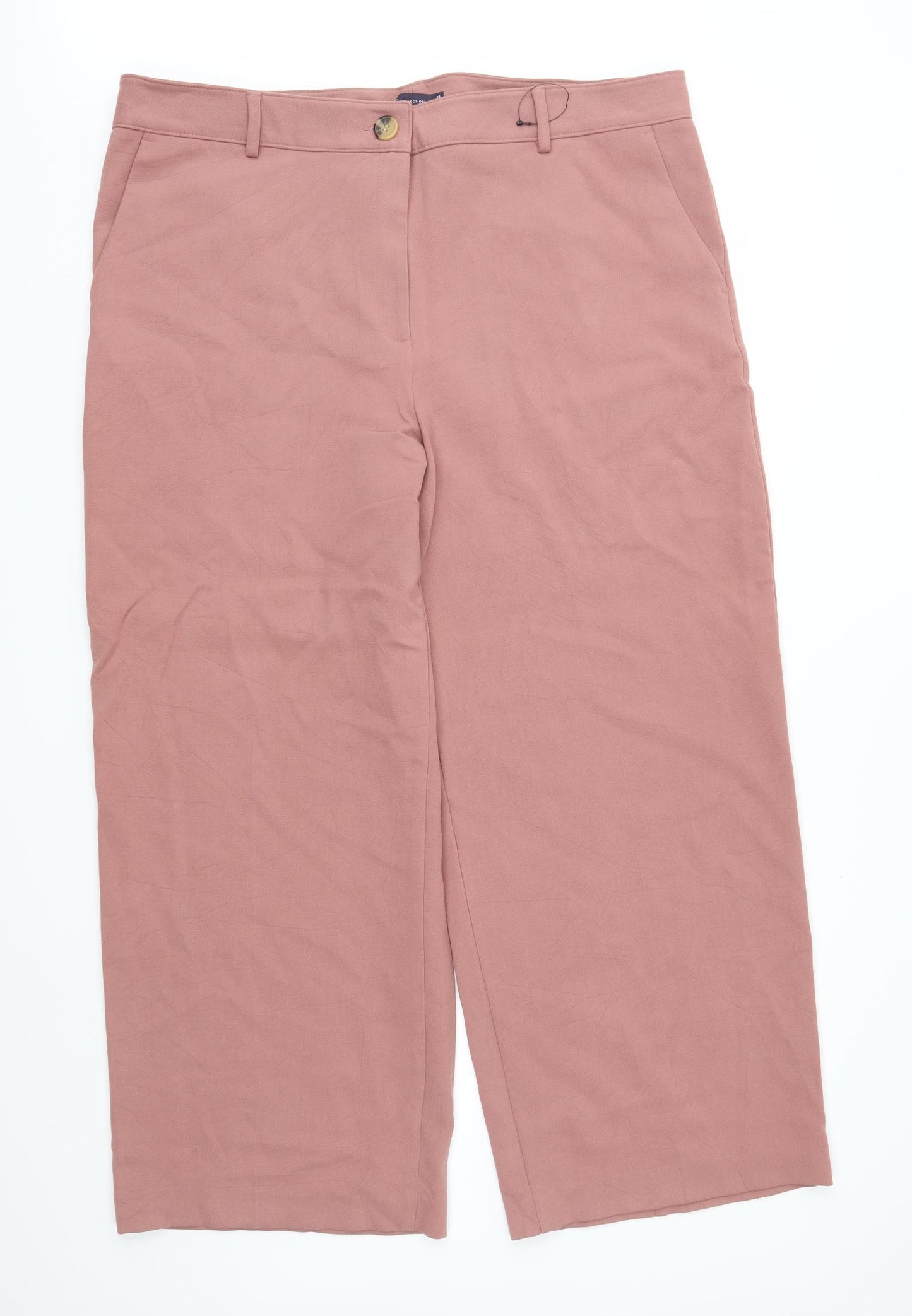 Marks and Spencer Womens Pink   Trousers  Size 22 L29 in