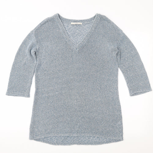 George Womens Blue  Knit Pullover Jumper Size 8