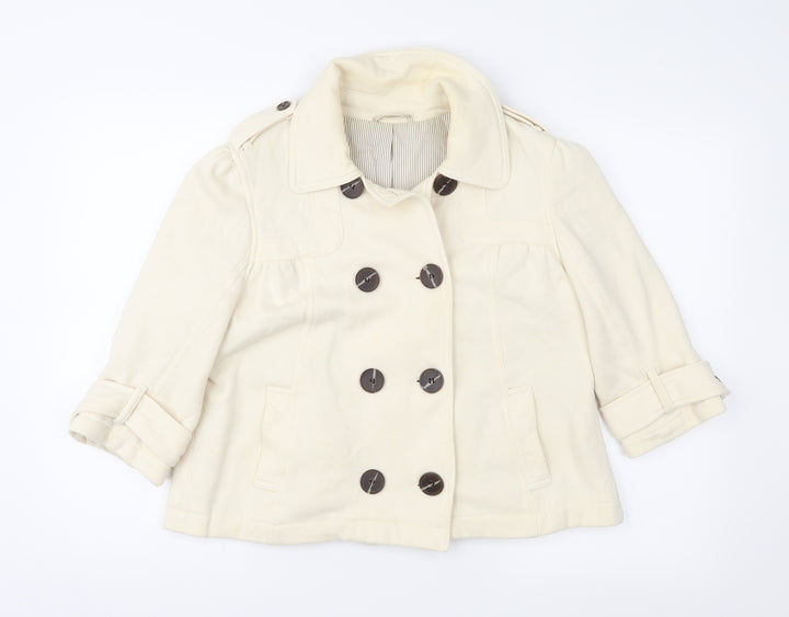 F&F Womens Ivory Jersey Jacket Size 14