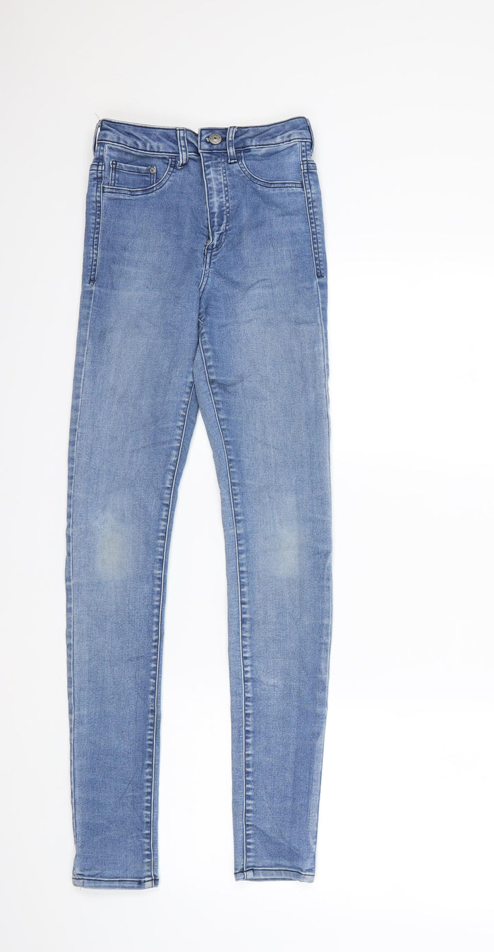 H&M Womens Blue Denim Skinny Jeans Size 24 in L30 in