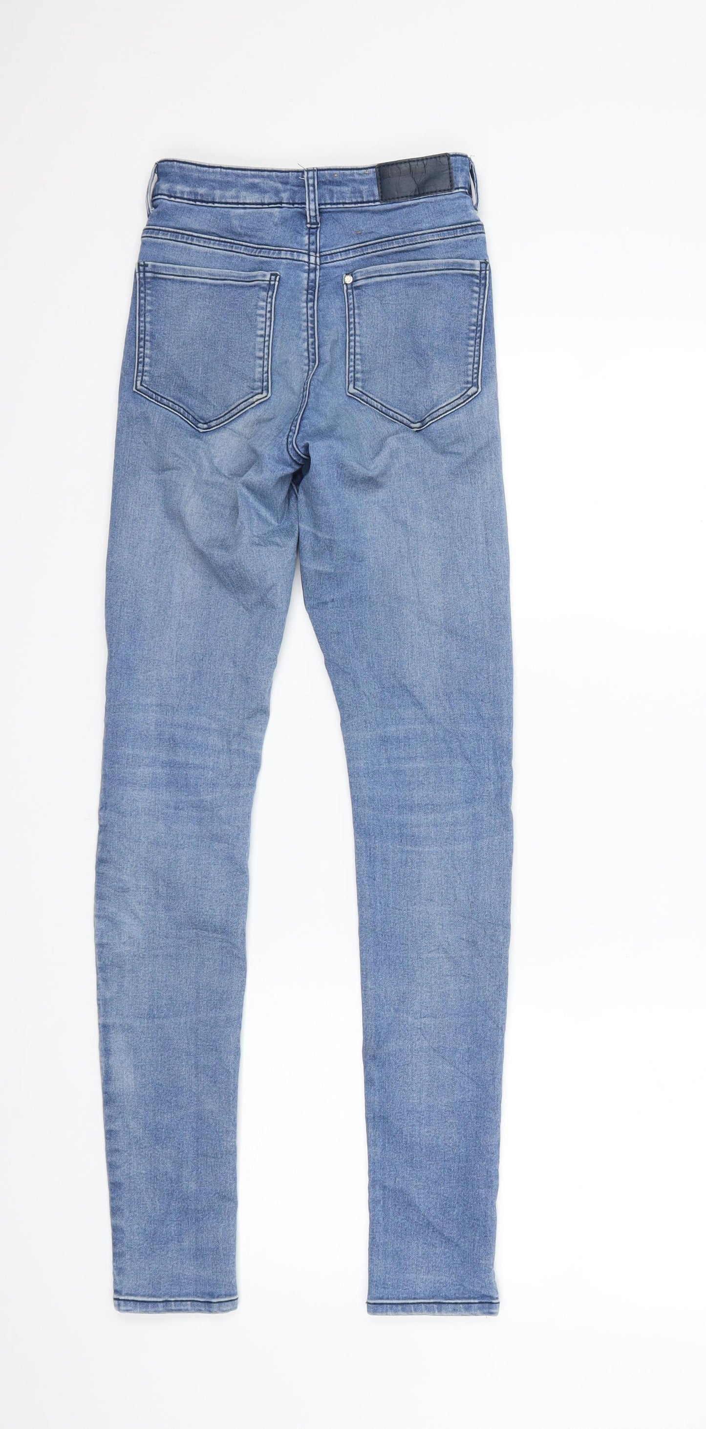 H&M Womens Blue  Denim Skinny Jeans Size 24 in L30 in