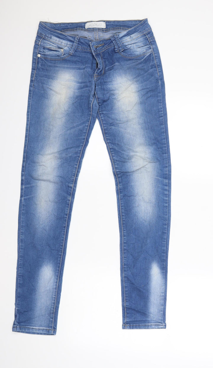 adora's Womens Blue Denim Skinny Jeans Size 10 L31 in