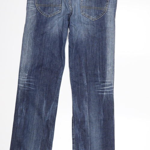 Street One Womens Blue  Denim Straight Jeans Size 32 in L31 in