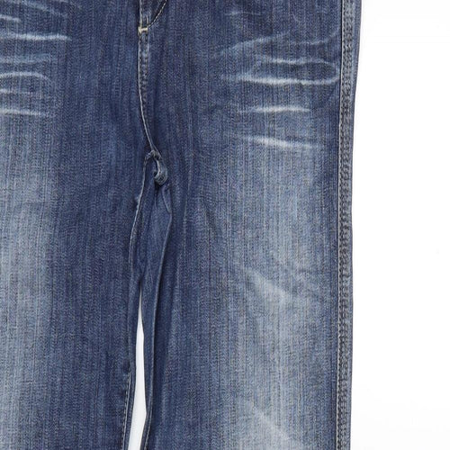 Street One Womens Blue  Denim Straight Jeans Size 32 in L31 in
