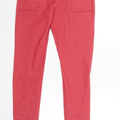Marks and Spencer Womens Red  Denim Skinny Jeans Size 12 L28 in