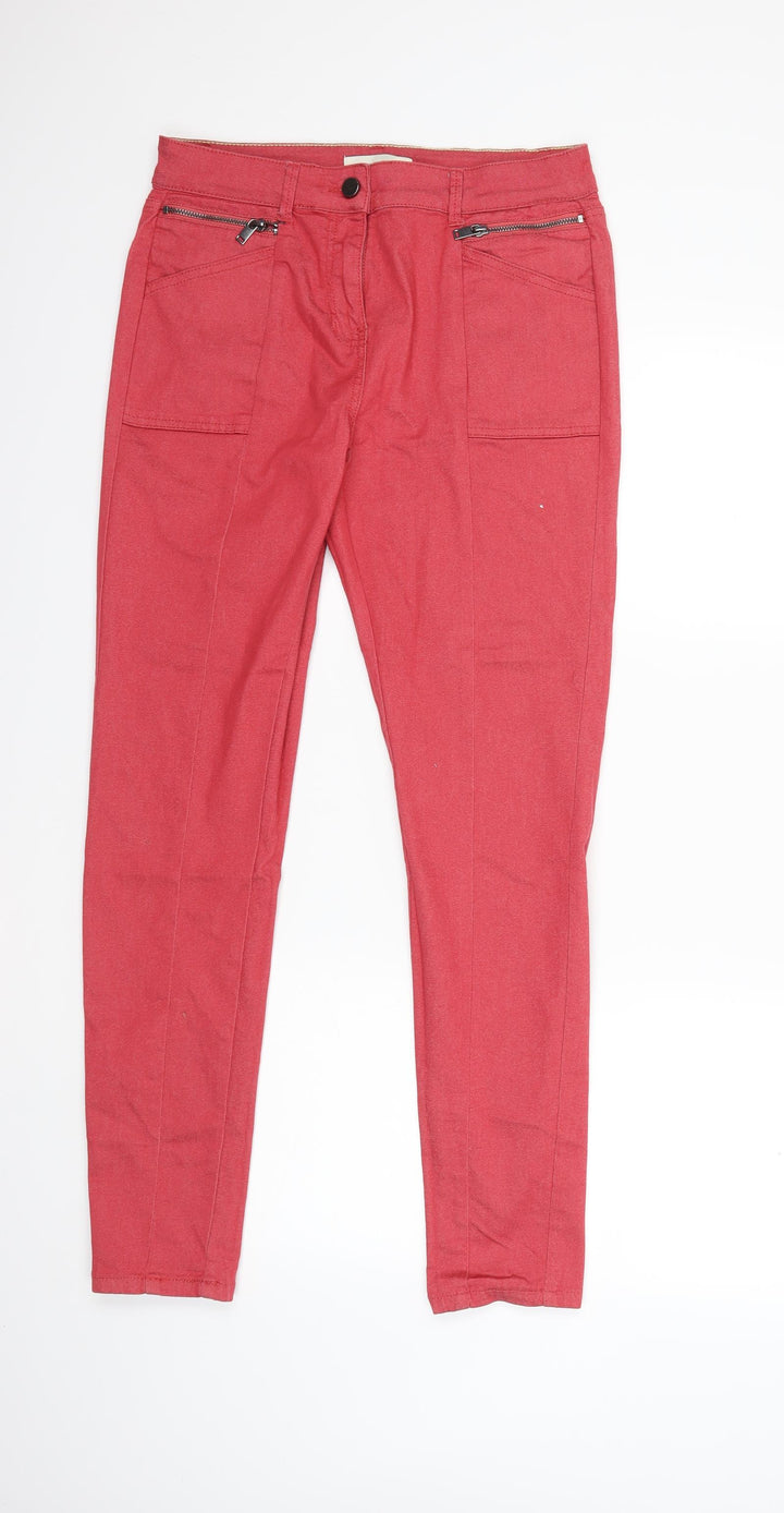 Marks and Spencer Womens Red  Denim Skinny Jeans Size 12 L28 in