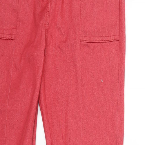 Marks and Spencer Womens Red  Denim Skinny Jeans Size 12 L28 in