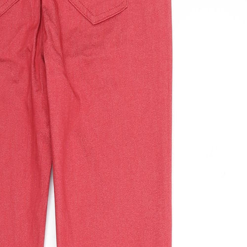 Marks and Spencer Womens Red  Denim Skinny Jeans Size 12 L28 in