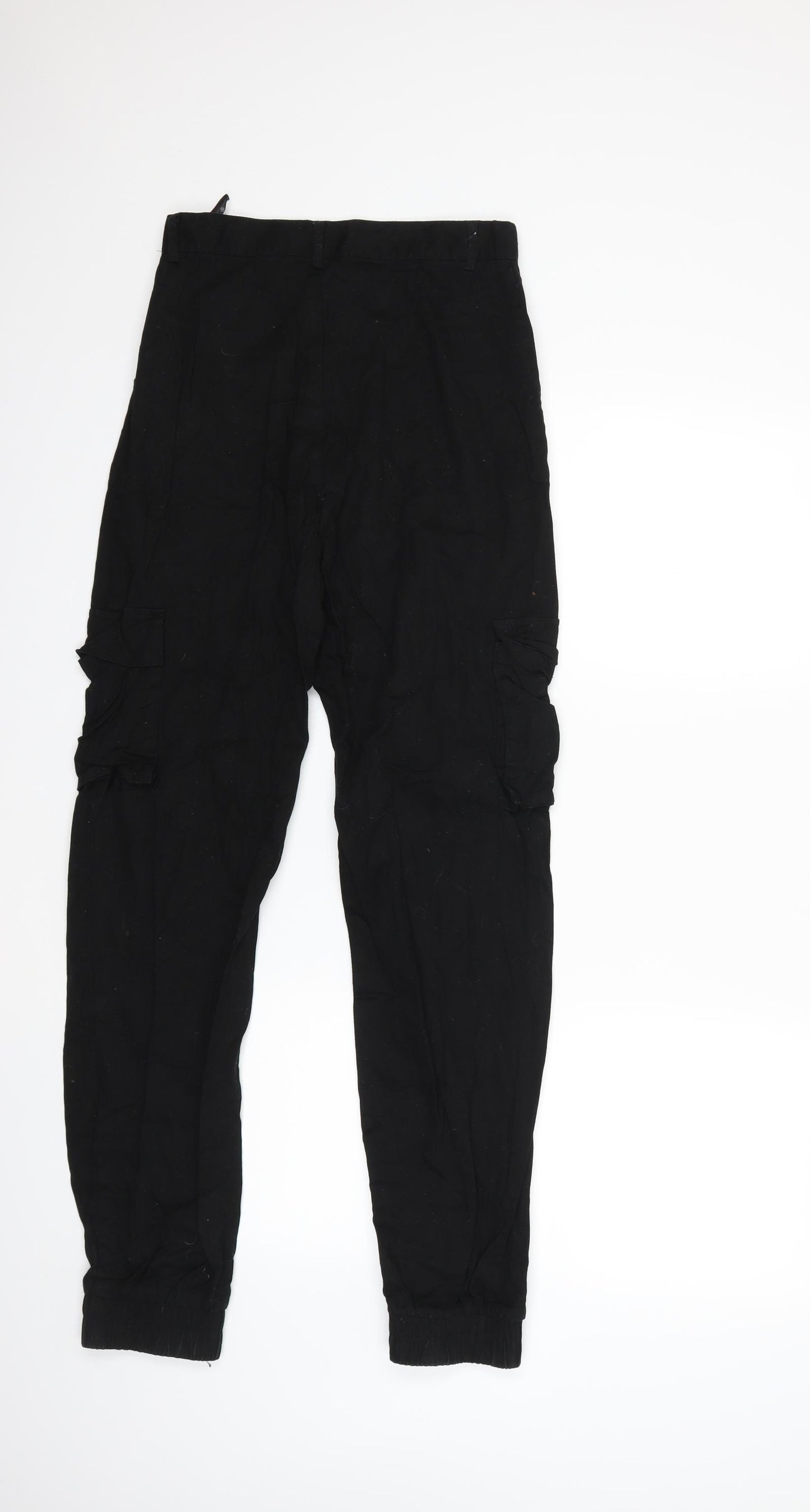 Missguided Womens Black   Cargo Trousers Size 10 L30 in