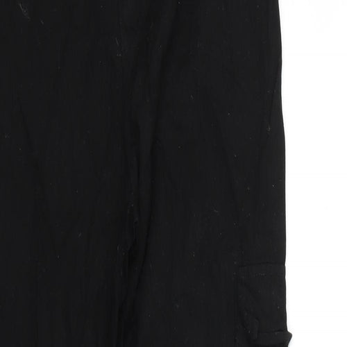 Missguided Womens Black   Cargo Trousers Size 10 L30 in