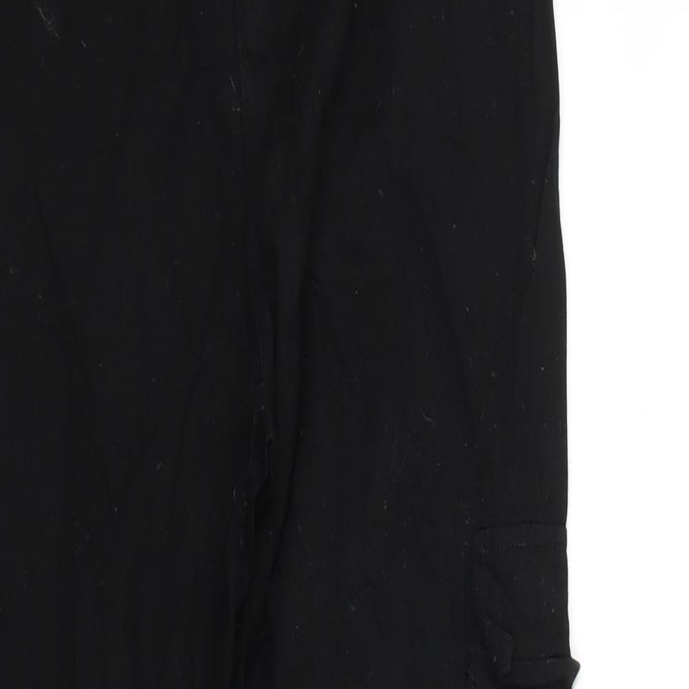 Missguided Womens Black   Cargo Trousers Size 10 L30 in