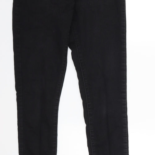Boohoo Womens Black  Denim Skinny Jeans Size 10 L27 in