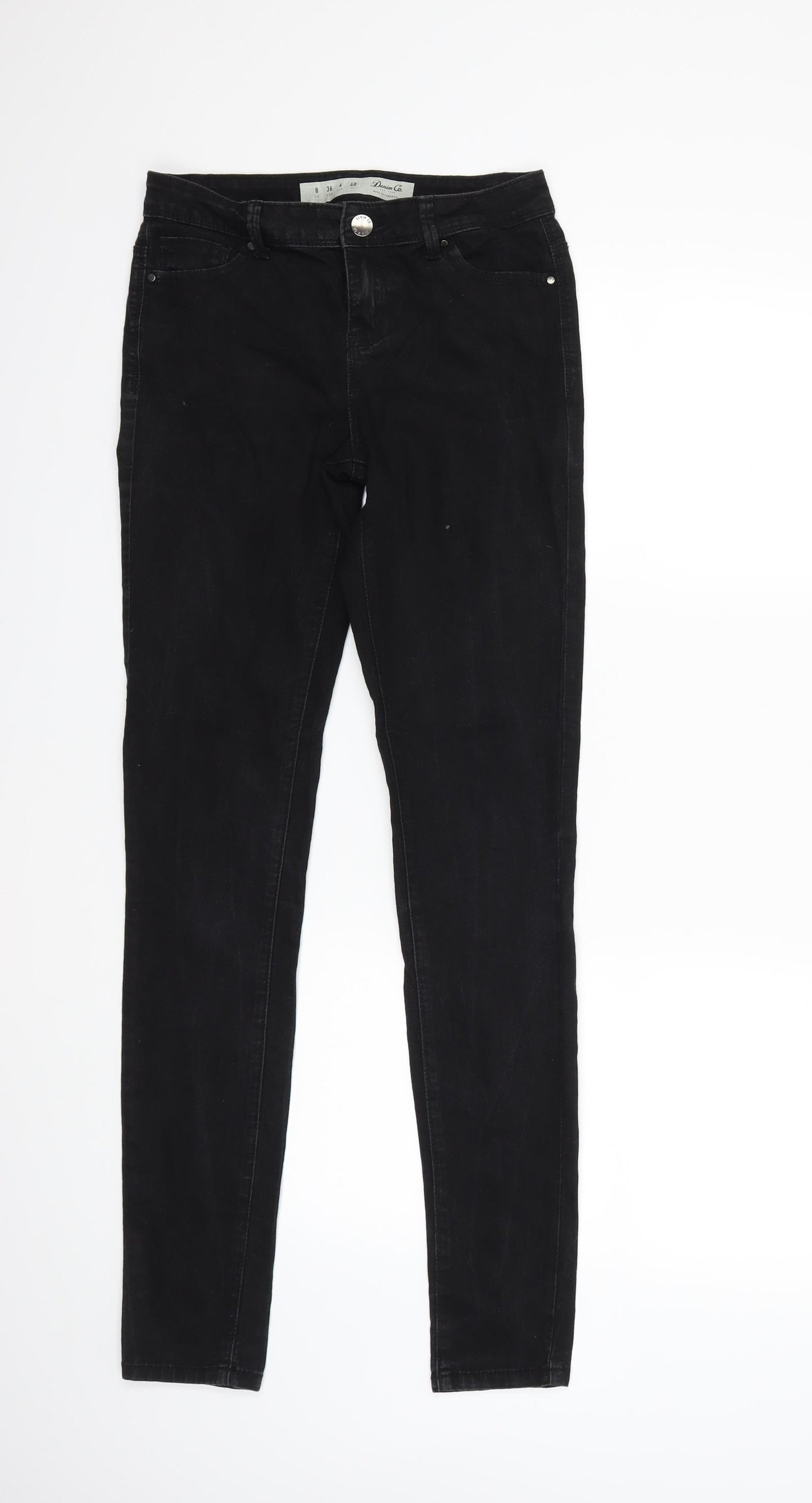 Dorothy Perkins Womens Black  Denim Skinny Jeans Size 8 L30 in