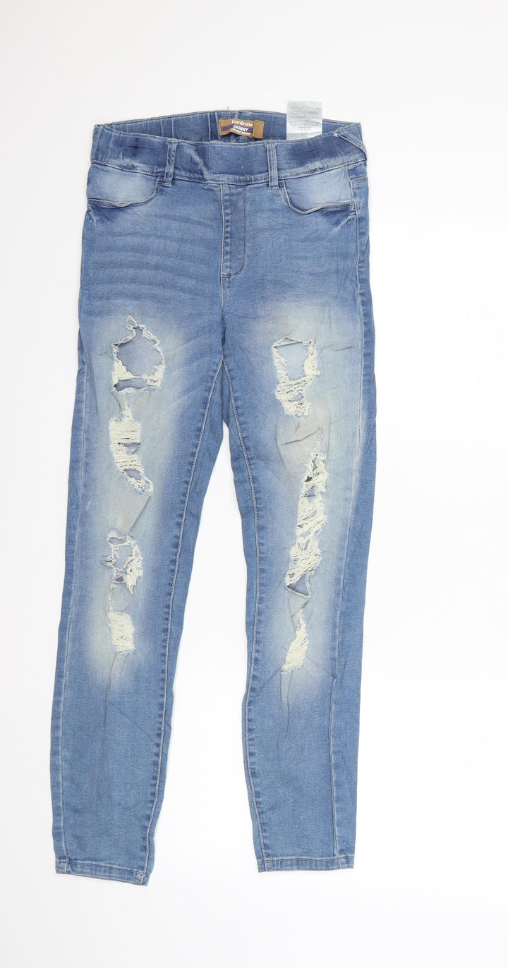 Janina Womens Blue Denim Skinny Jeans Size 6 L27 in