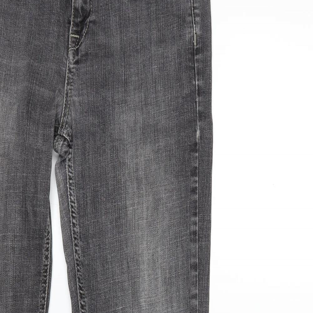 Marks and Spencer Womens Grey  Denim Bootcut Jeans Size 12 L29 in