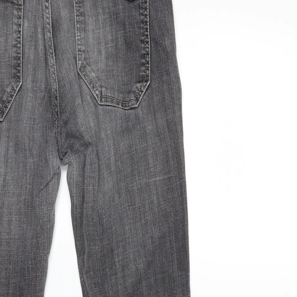 Marks and Spencer Womens Grey  Denim Bootcut Jeans Size 12 L29 in