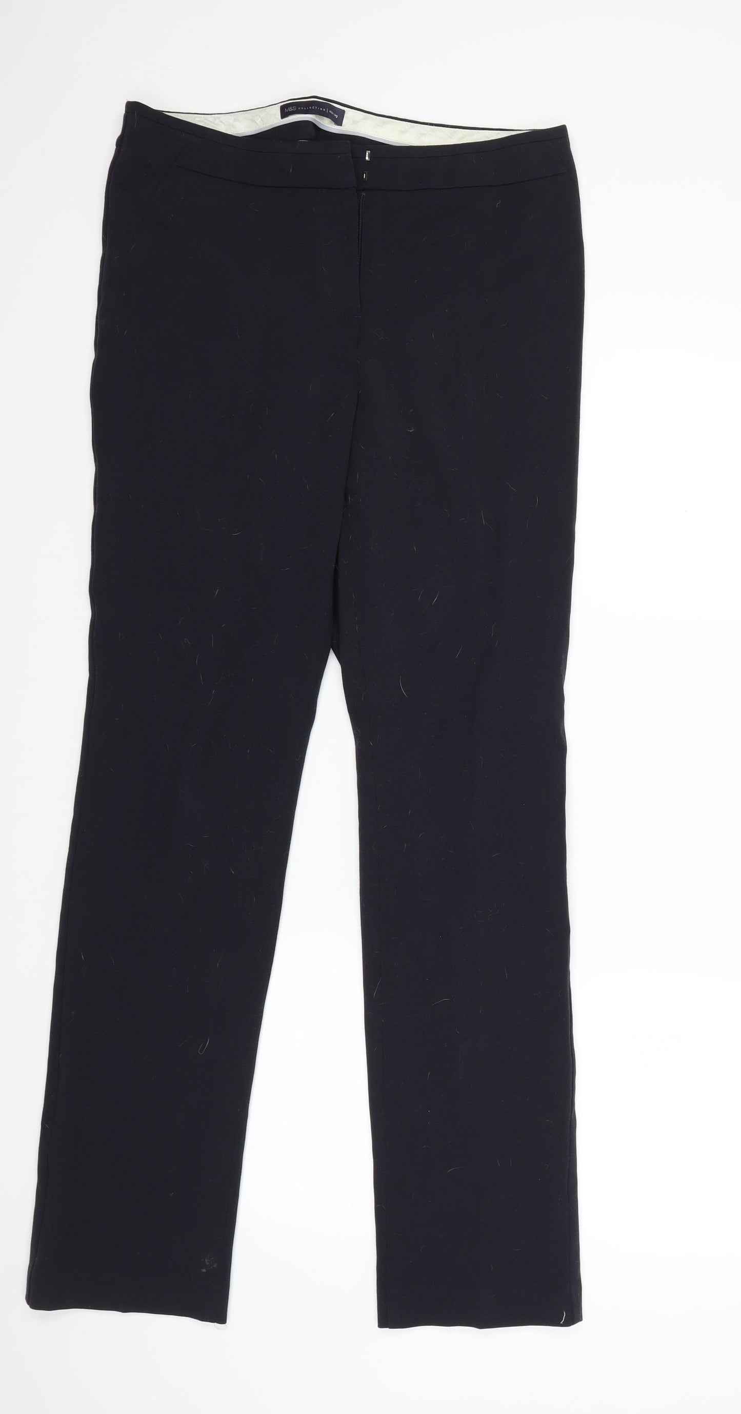 Marks and Spencer Womens Blue   Trousers  Size 12 L32 in