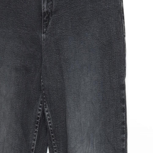 Blue Motion Womens Black  Denim Straight Jeans Size 12 L27 in