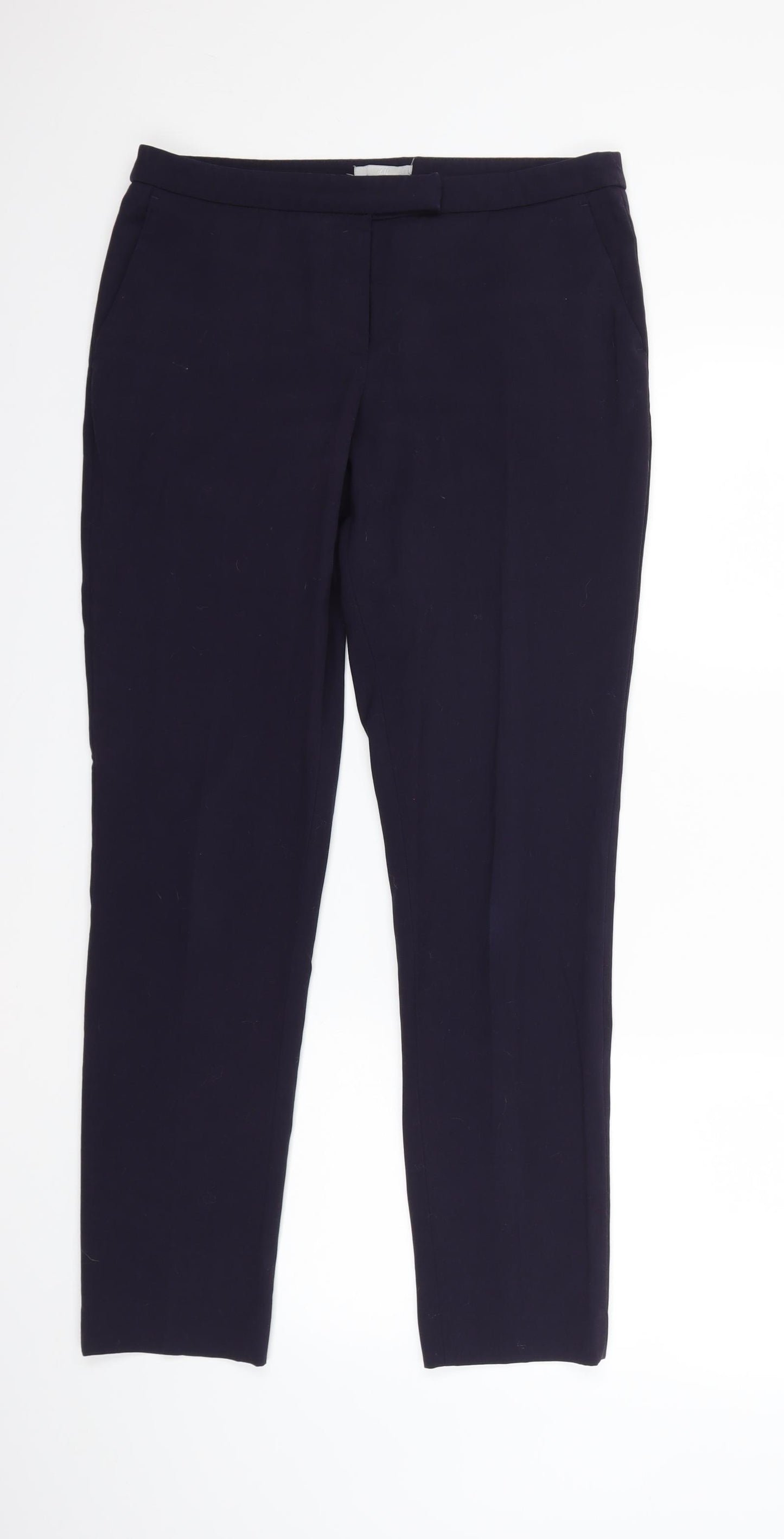 H&M Womens Blue   Trousers  Size 10 L28 in