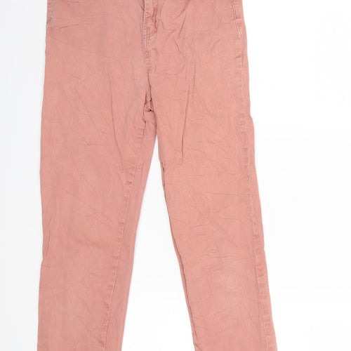 F&F Womens Pink  Denim Skinny Jeans Size 6 L25 in