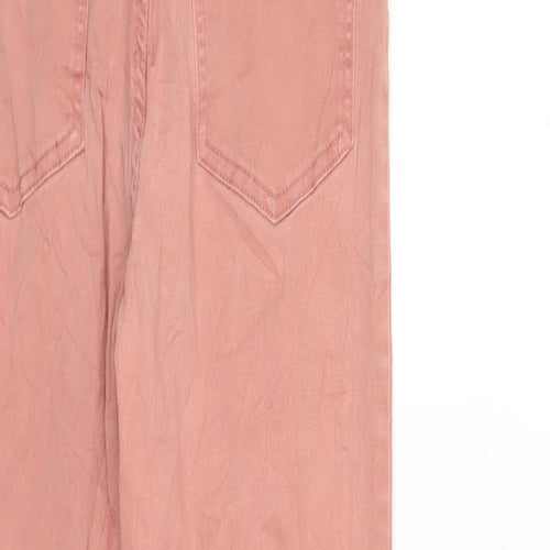 F&F Womens Pink  Denim Skinny Jeans Size 6 L25 in