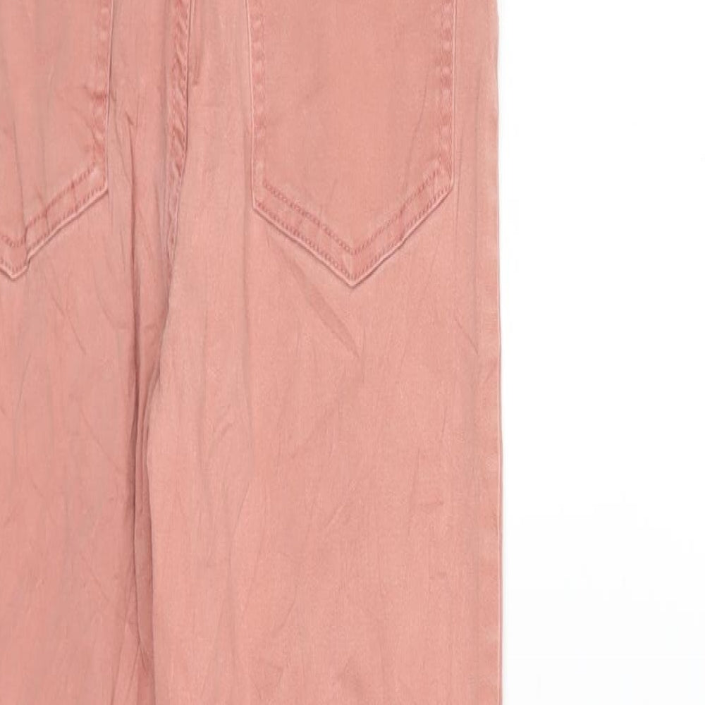 F&F Womens Pink  Denim Skinny Jeans Size 6 L25 in