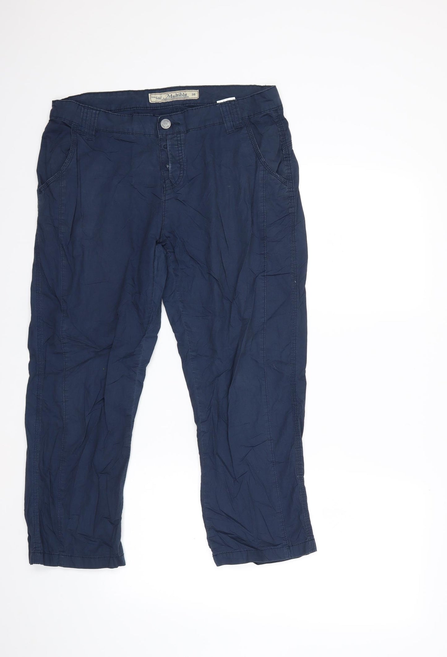 Multiblu Womens Blue   Cargo Trousers Size 10 L23 in