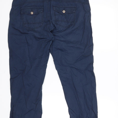 Multiblu Womens Blue   Cargo Trousers Size 10 L23 in