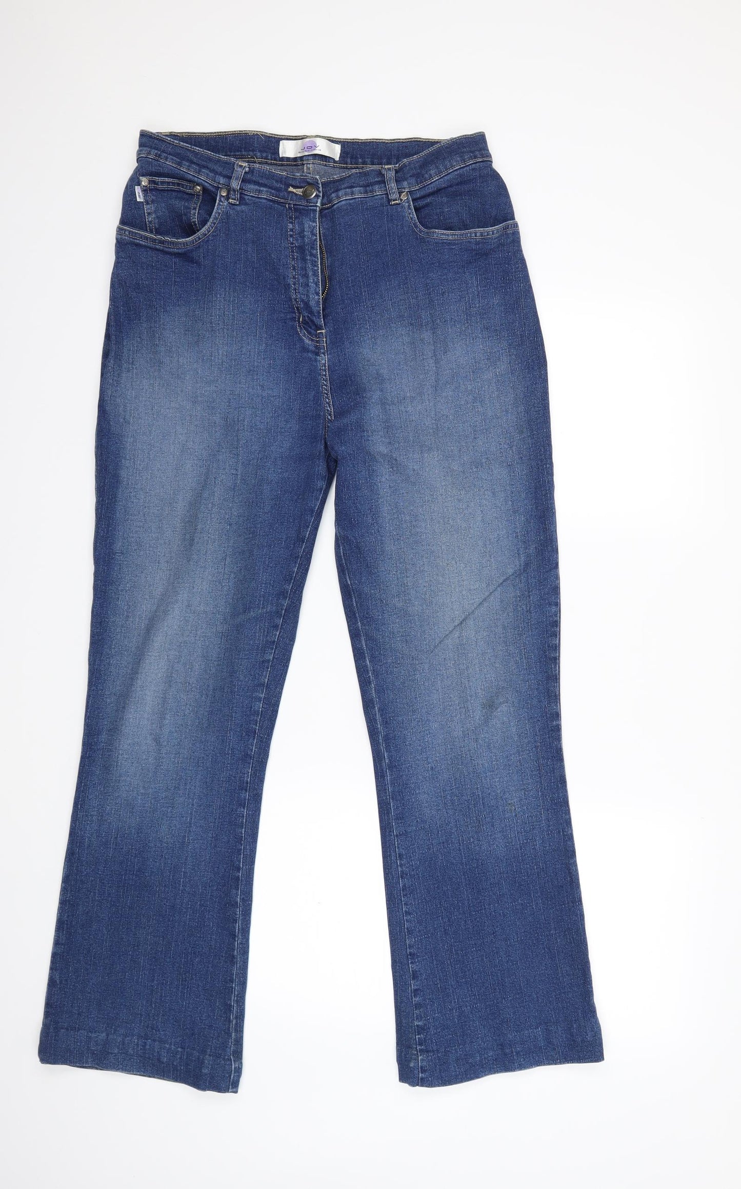 JDV Womens Blue  Denim Bootcut Jeans Size 16 L29 in