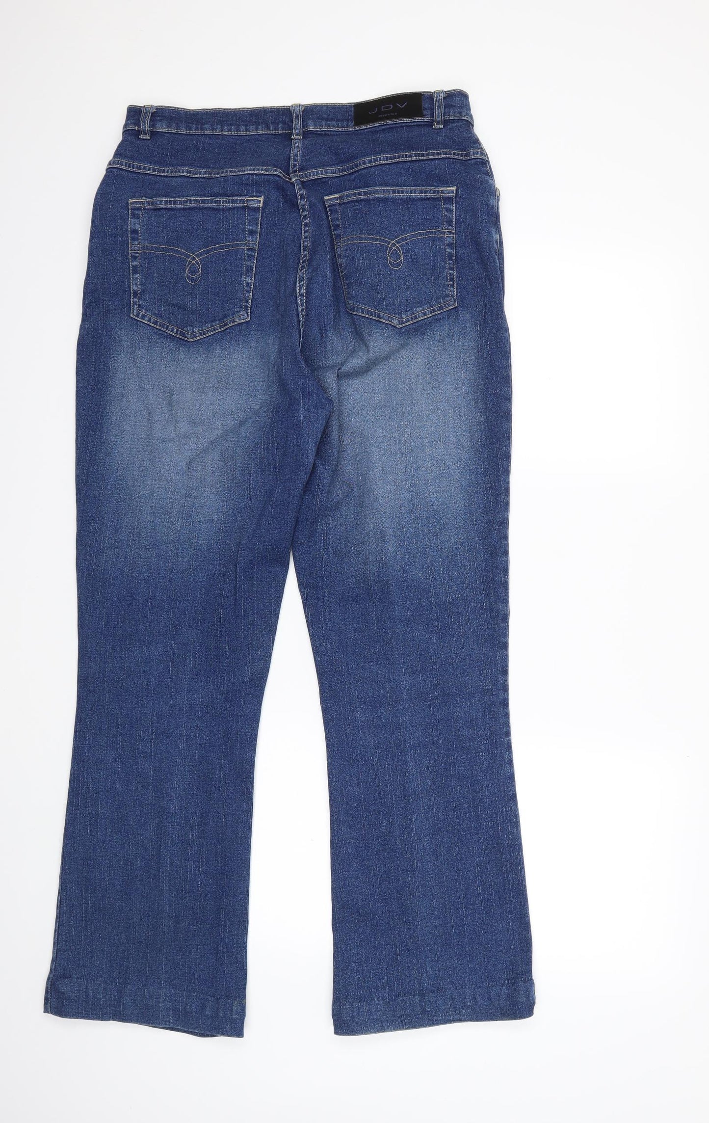 JDV Womens Blue  Denim Bootcut Jeans Size 16 L29 in