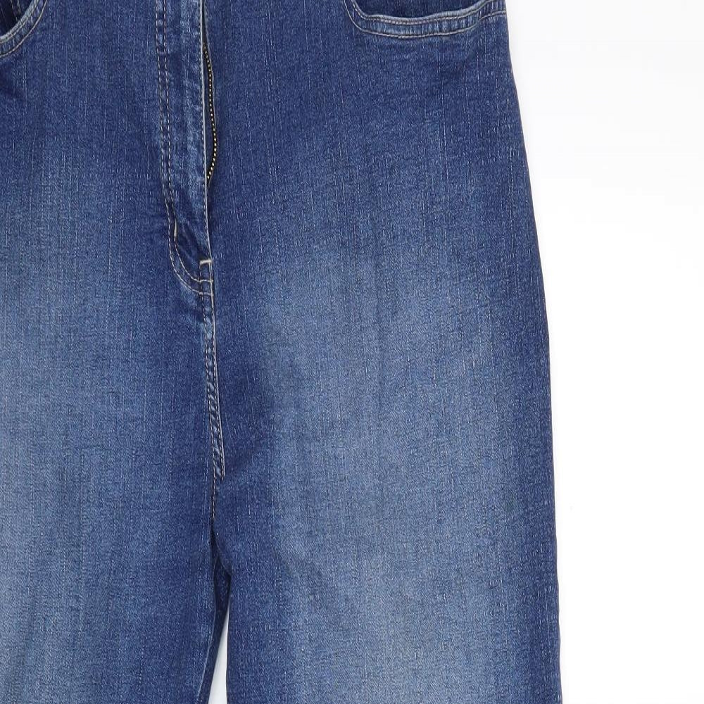 JDV Womens Blue  Denim Bootcut Jeans Size 16 L29 in