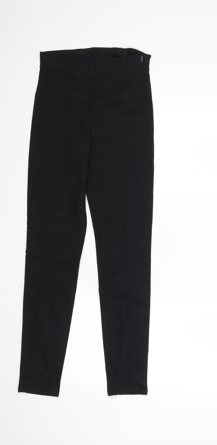 H&M Womens Black Denim Skinny Jeans Size 8 L29 in