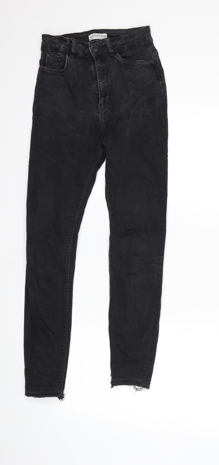 Zara Womens Black Denim Skinny Jeans Size 8 L26 in