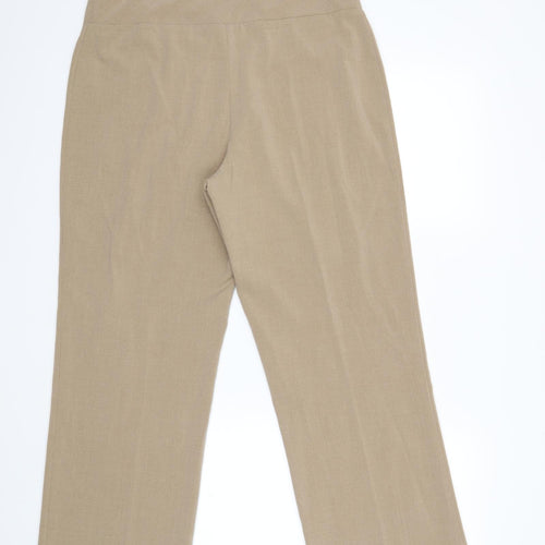 Stockshop Womens Beige   Trousers  Size 14 L26 in