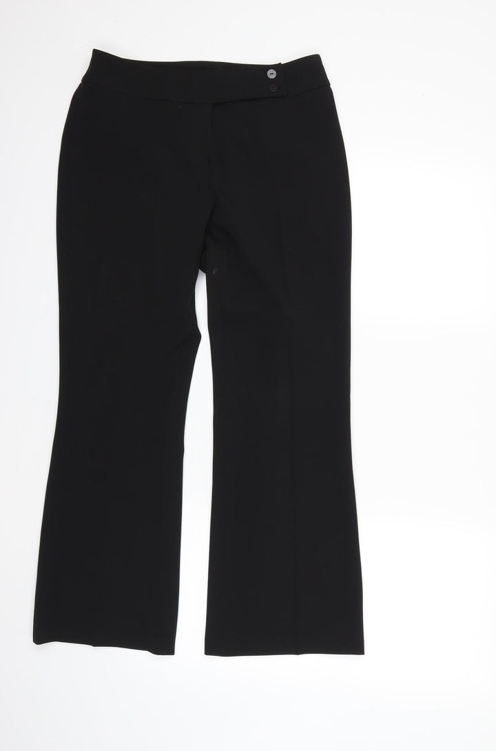 Dorothy Perkins Womens Black Trousers Size 12 L27 in