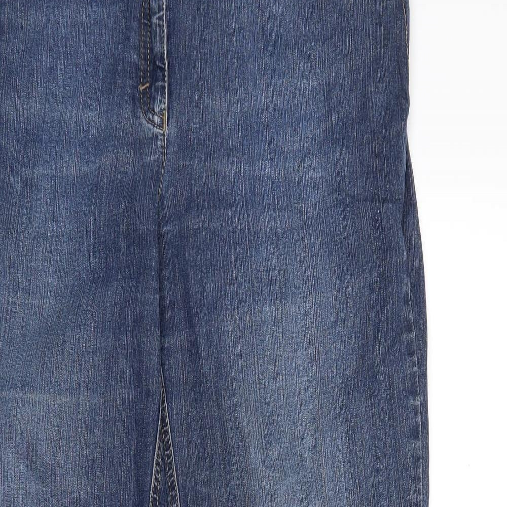 ZERRES Womens Blue  Denim Straight Jeans Size 16 L28 in