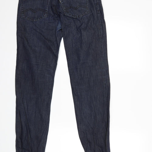 Preworn Womens Blue  Denim Tapered Jeans Size 29 in L34 in