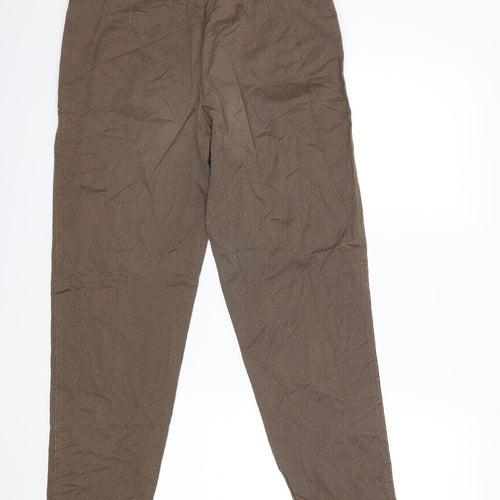 ZERRES Womens Brown Houndstooth  Trousers  Size 14 L29 in