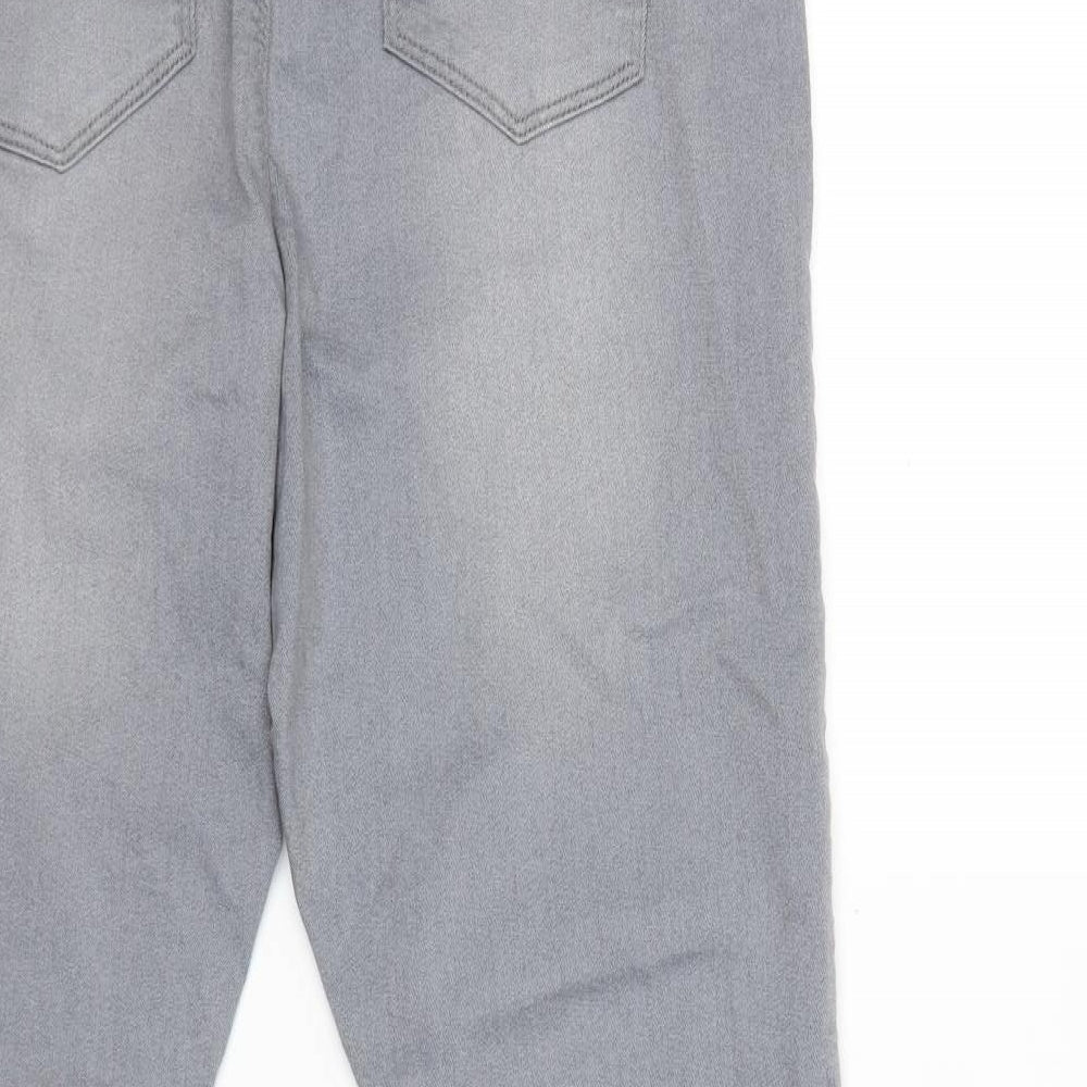 PEP&CO Womens Grey  Denim Jegging Jeans Size 14 L29 in