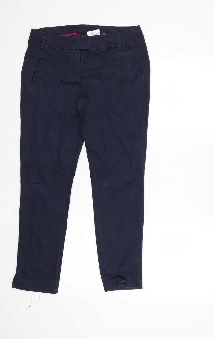Yessica Womens Blue Trousers Size 12 L26 in