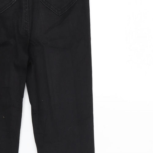 Goodies Womens Black Striped Denim Skinny Jeans Size 8 L27 in