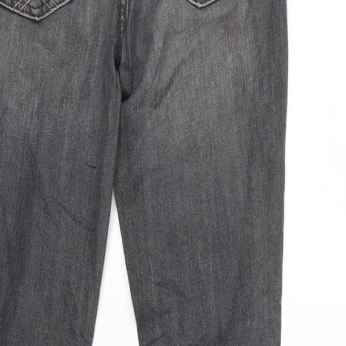 Preworn Womens Grey  Denim Skinny Jeans Size 8 L29 in