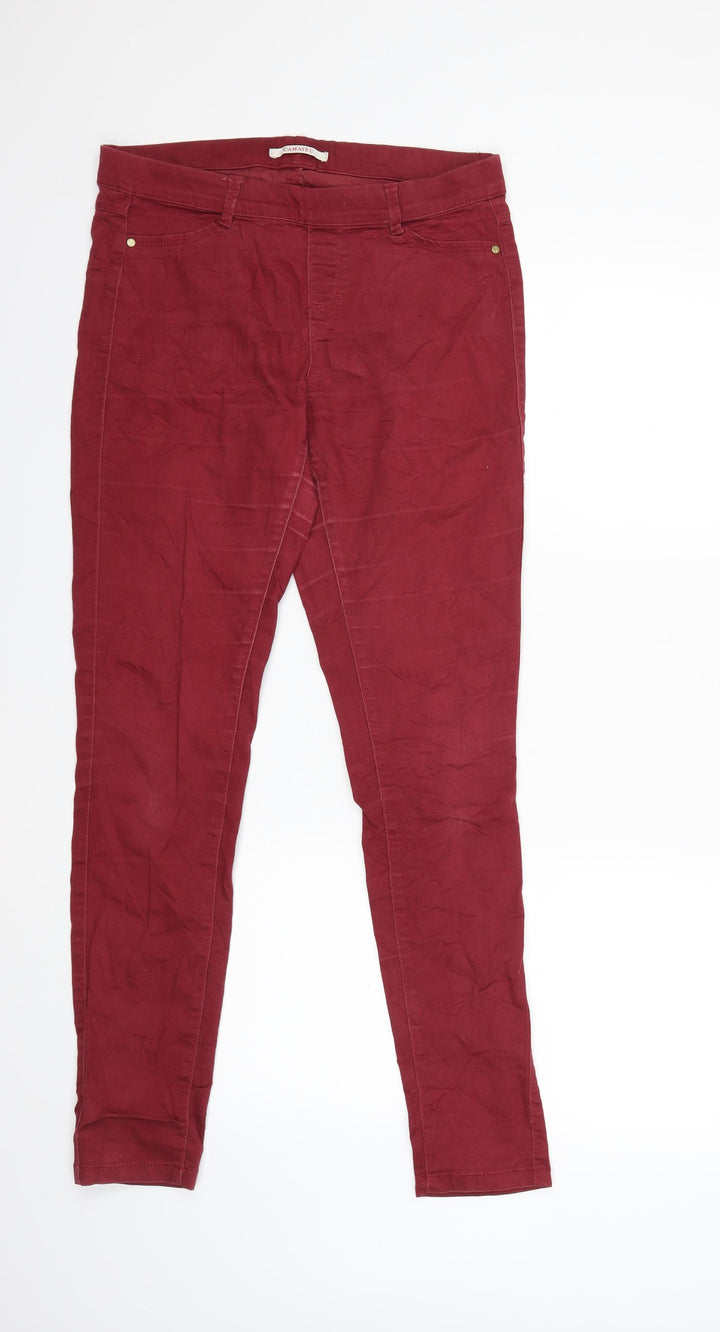 Camaieu Womens Red  Denim Jegging Jeans Size 30 in L29 in